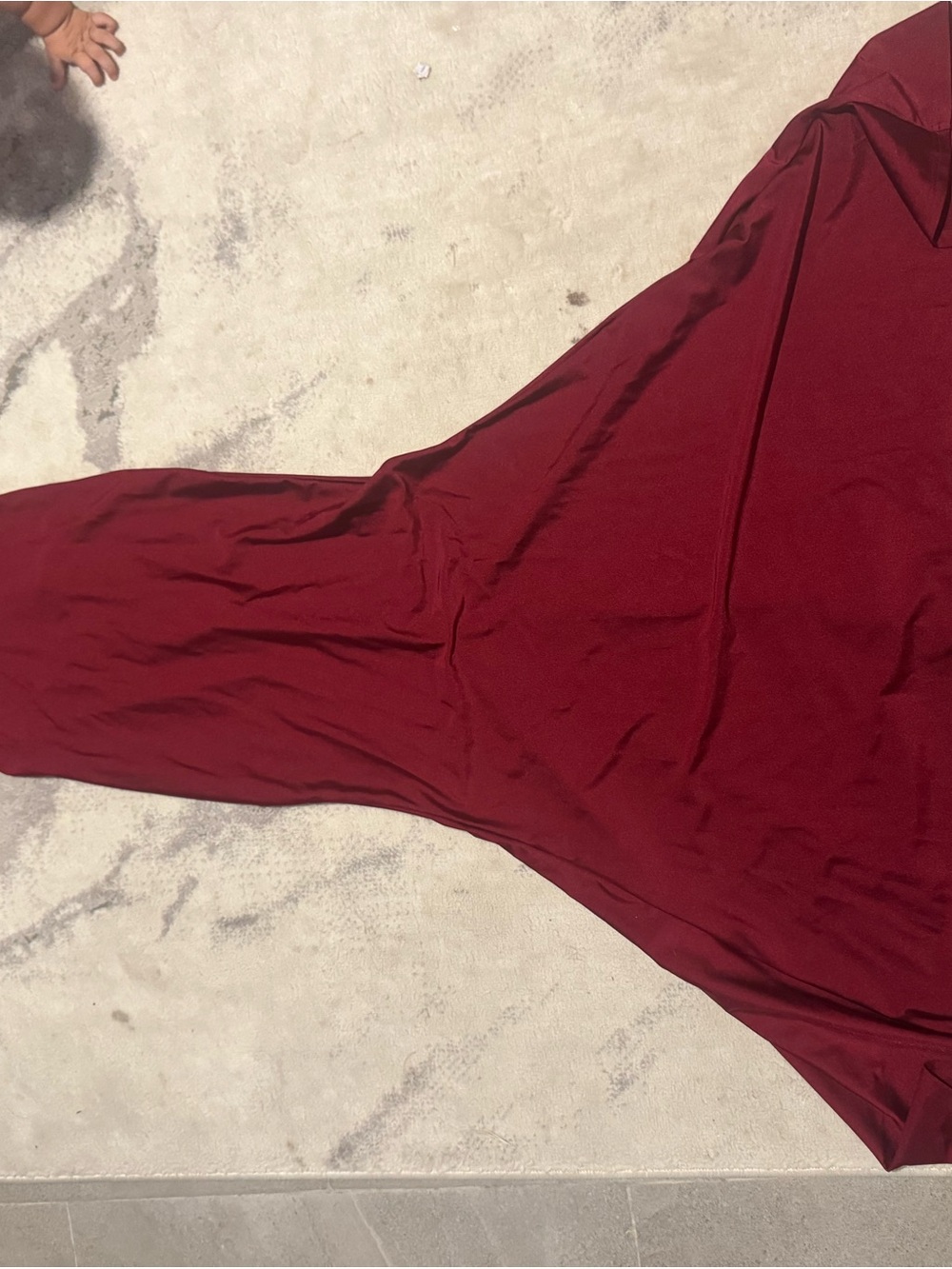 Oris Wine Red Maxi Slip Dress